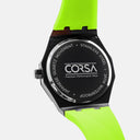 RS-7 Gyro Black Polygon Case Green Caliber/Green Rubber Strap