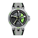 RS Gyro Silver Dubies Case Green Caliber