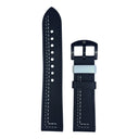 Black & White Leather Strap (Adjustable)